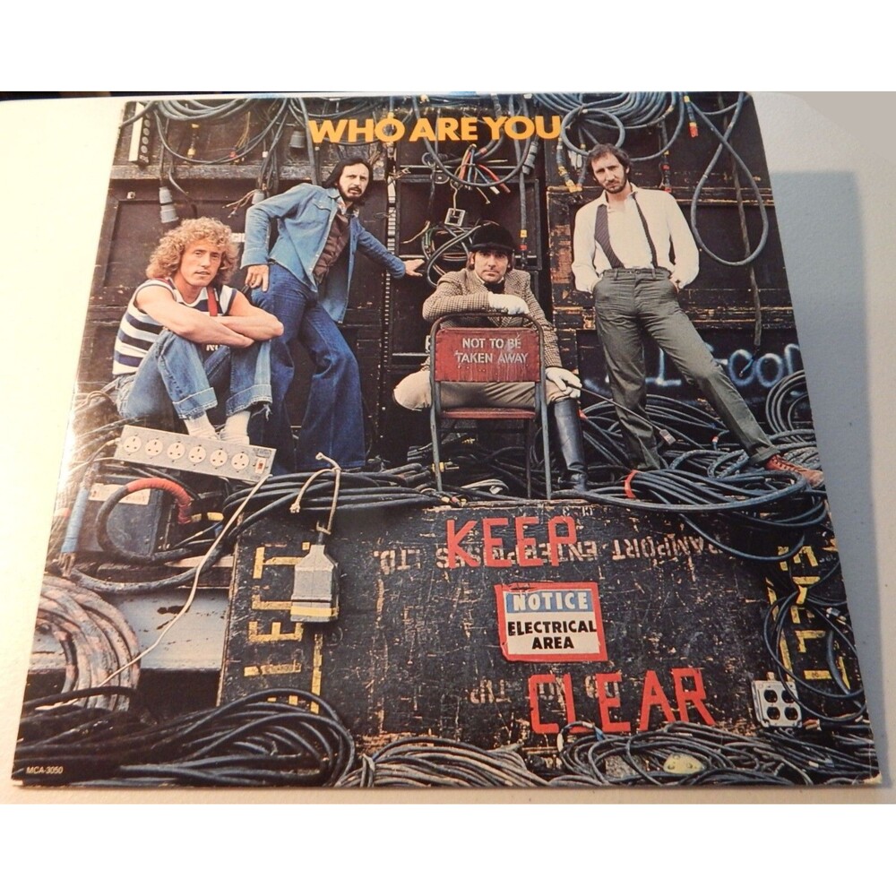 THE WHO Who Are You USED 1978 LP Keith Moon Final Vinyl Record MCA-3050 33 RPM
